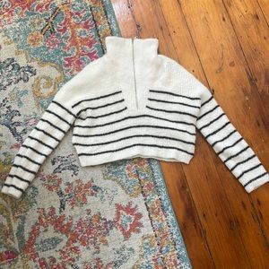 Abercrombie Crop Zip Sweater
